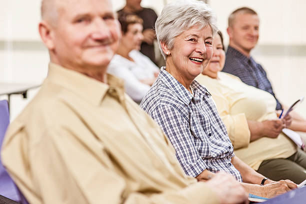 seniors at a community meeting